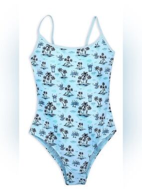 NWT Disney Parks ' Stitch ' Women’s Swimming Swim Suit One-piece Plus Size XL